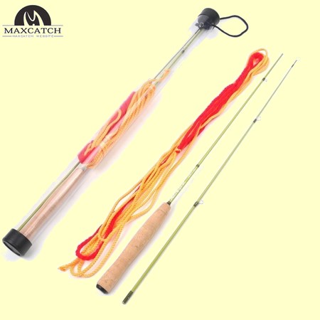 Practice Fly Rod 2 Pieces Orange Color Practice Fishing Rod